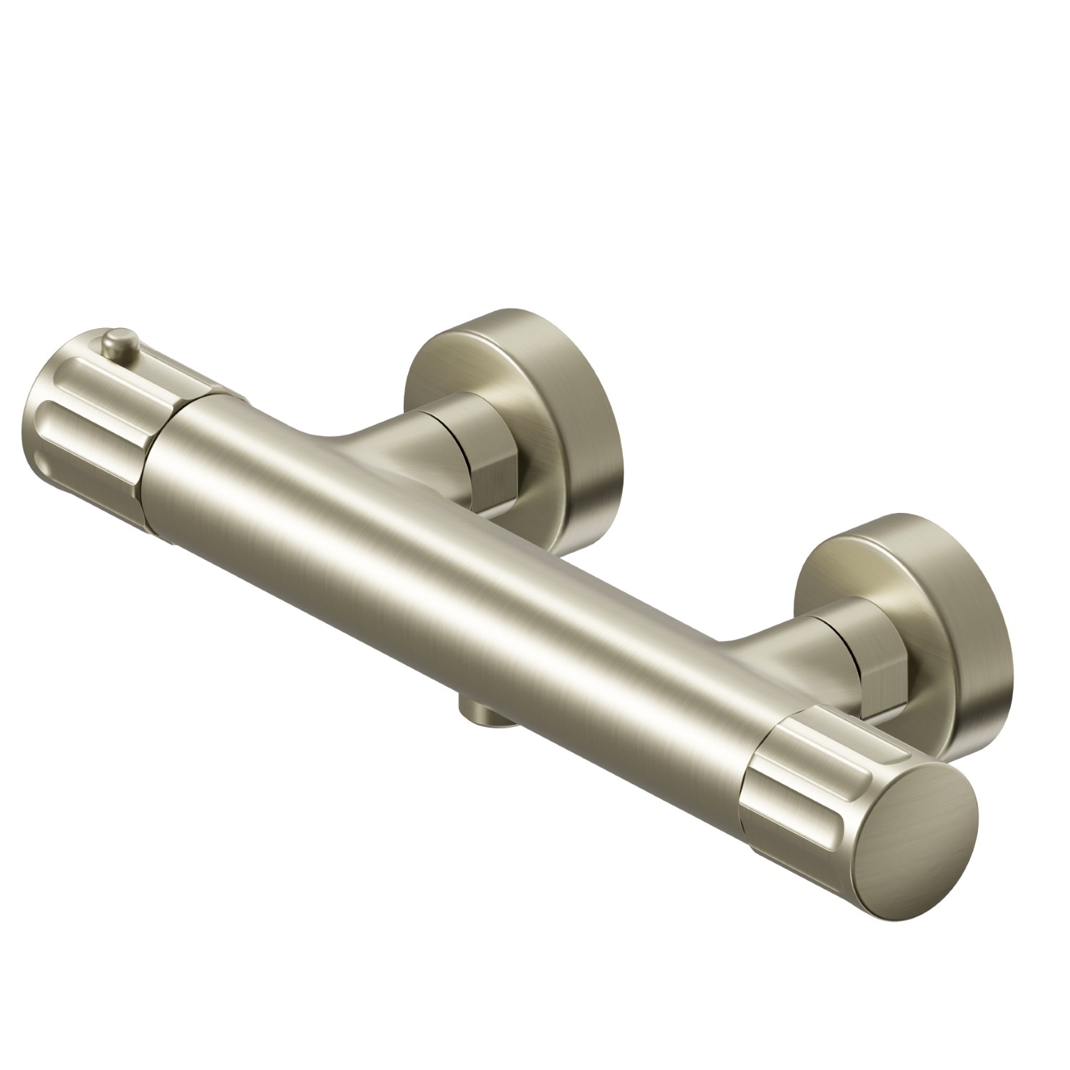 Exposed shower thermostatic mixer - finish PVD Brushed Pale Gold