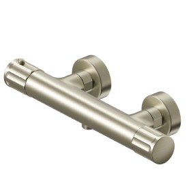 Exposed shower thermostatic mixer - finish PVD Brushed Pale Gold