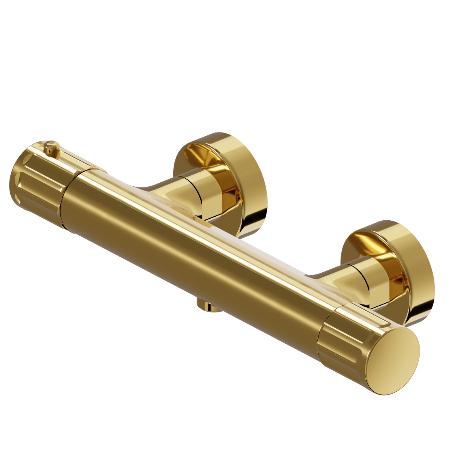 Exposed shower thermostatic mixer - finish PVD Glossy Gold