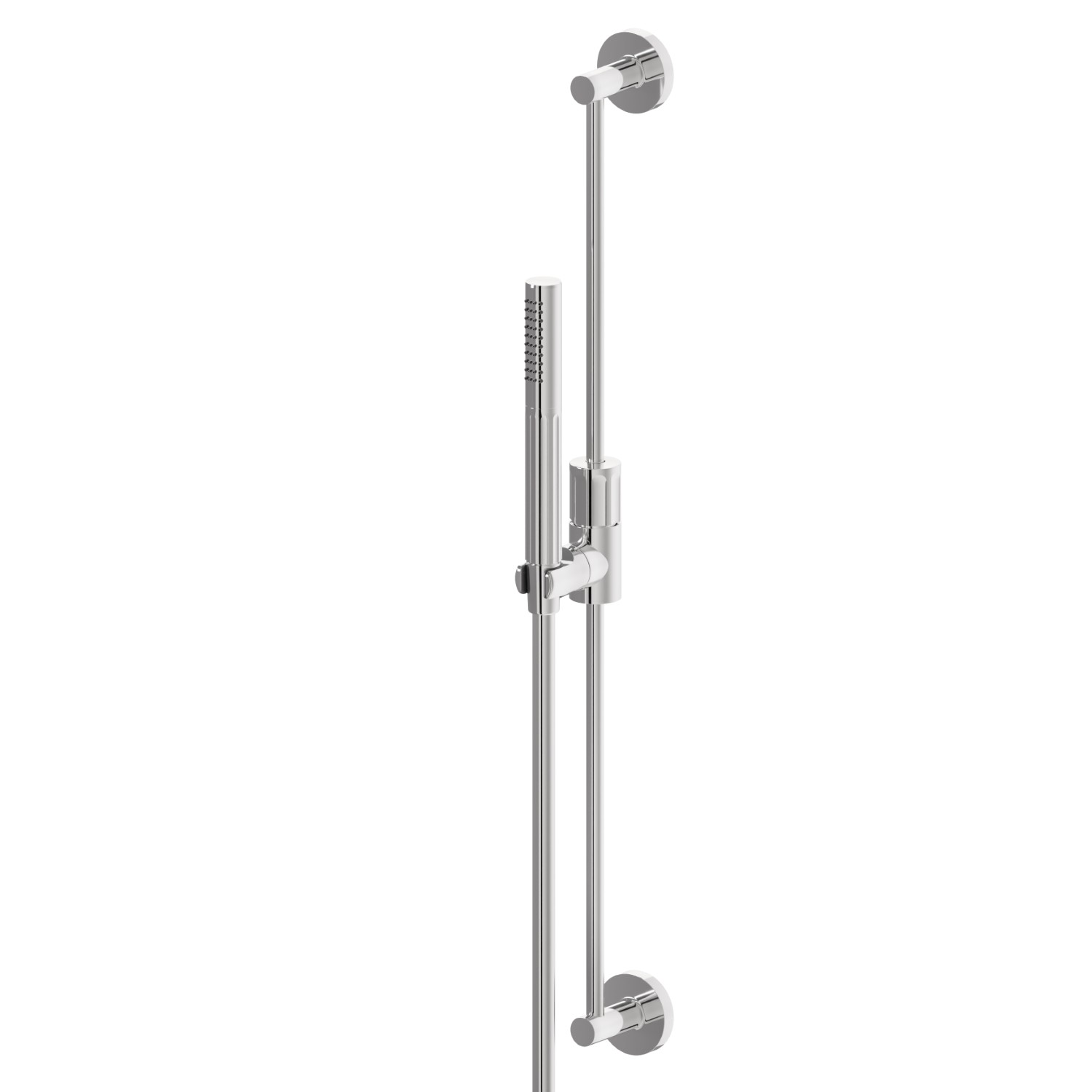 Barre coulissante, composée d’une douchette et d’un flexible L=150 cm, sans prise d’eau - finition Chrome