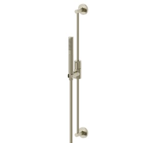 Complete shower set, with hand shower, L=150 cm flexible, without wall union - finish PVD Brushed Pale Gold