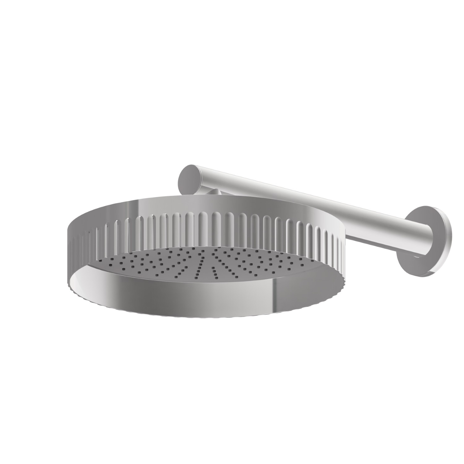 Wall head shower, checkable, with raining jet - finish Chrome