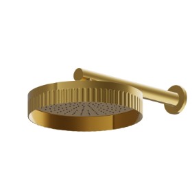 Wall head shower, checkable, with raining jet - finish PVD Glossy Gold