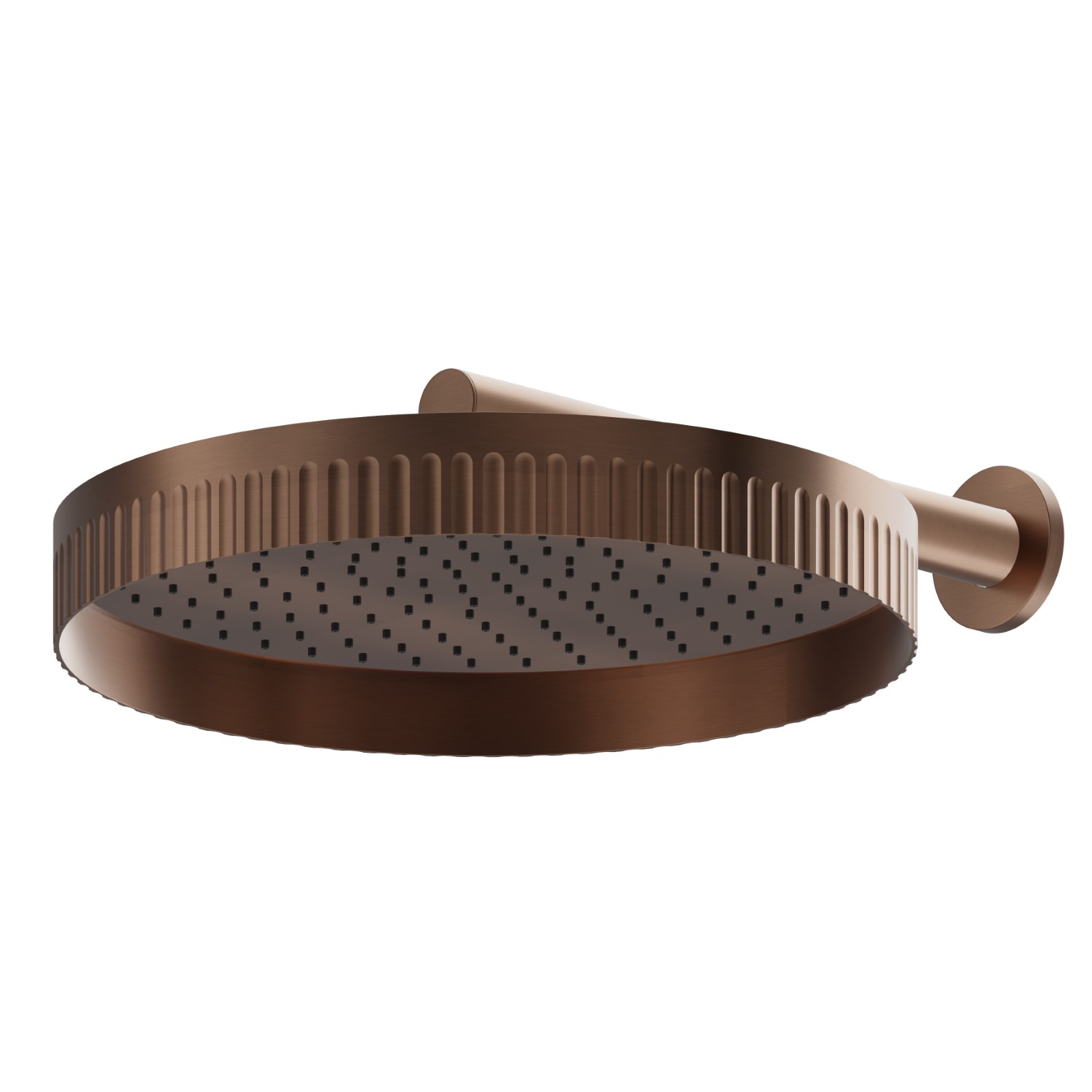 Wall head shower, checkable, with raining jet - finish PVD Brushed Copper Bronze