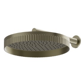 Wall head shower, checkable, with raining jet - finish PVD Brushed Pale Gold