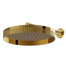 Wall head shower, checkable, with raining jet - finish PVD Glossy Gold