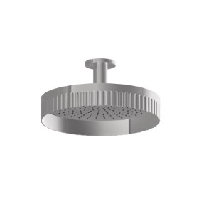 Fixed ceiling head shower, checkable, with raining jet - finish Chrome