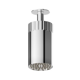 Adjustable ceiling small head shower, with raining jet. Ø 100 mm - finish Chrome