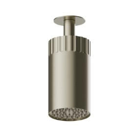 Adjustable ceiling small head shower, with raining jet. Ø 100 mm - finish PVD Brushed Pale Gold