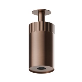 Adjustable ceiling small head shower, with laminar jet.  Ø 100 mm - finish PVD Brushed Copper Bronze