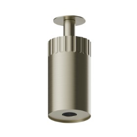 Adjustable ceiling small head shower, with laminar jet.  Ø 100 mm - finish PVD Brushed Pale Gold