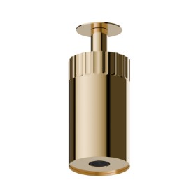 Adjustable ceiling small head shower, with laminar jet.  Ø 100 mm - finish PVD Glossy Gold