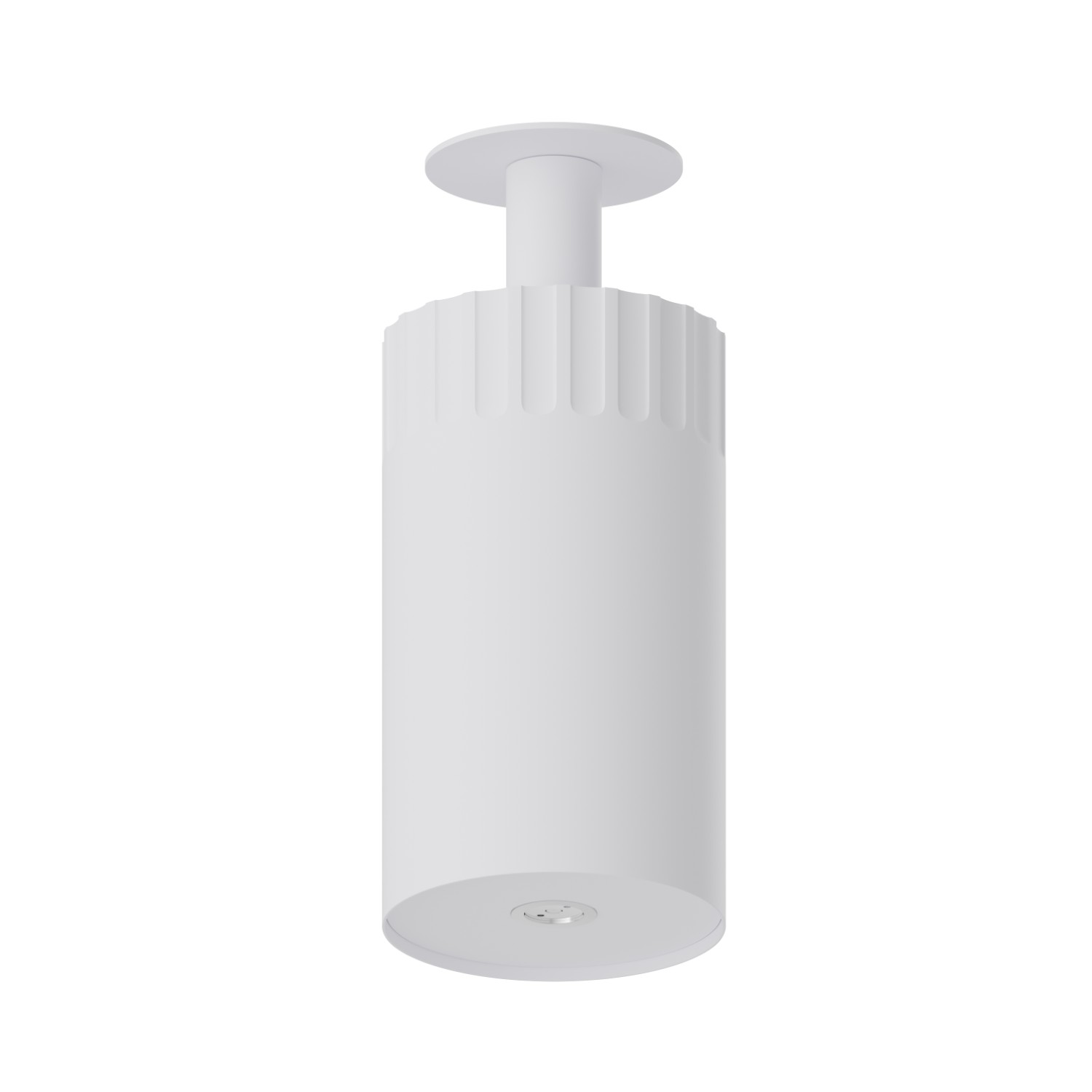 Adjustable Ceiling small head shower, with atomizer. Ø100mm - finish Matt White