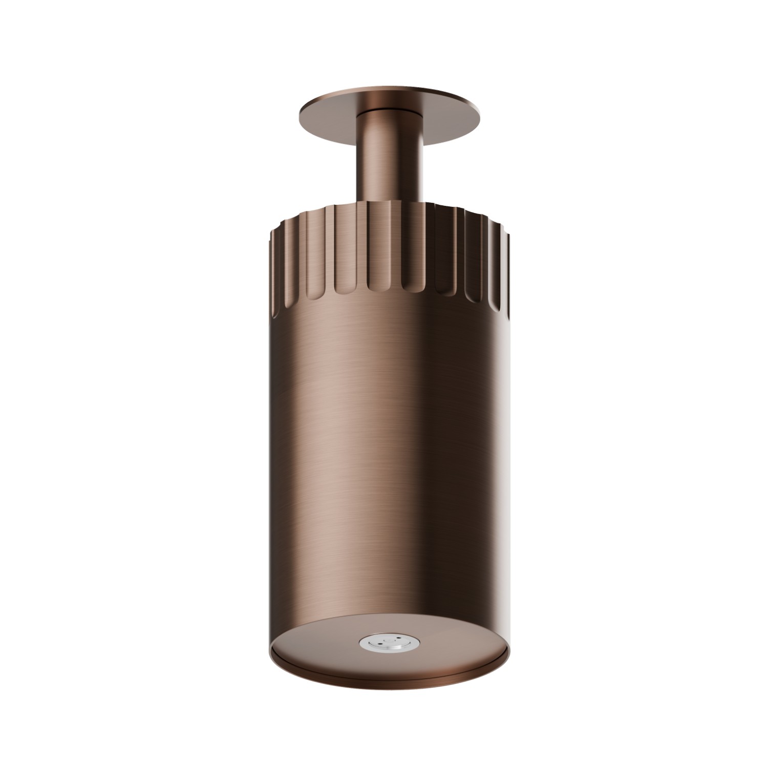 Adjustable Ceiling small head shower, with atomizer. Ø100mm - finish PVD Brushed Copper Bronze