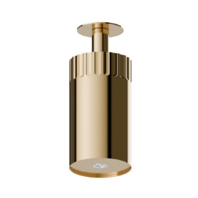 Adjustable Ceiling small head shower, with atomizer. Ø100mm - finish PVD Glossy Gold
