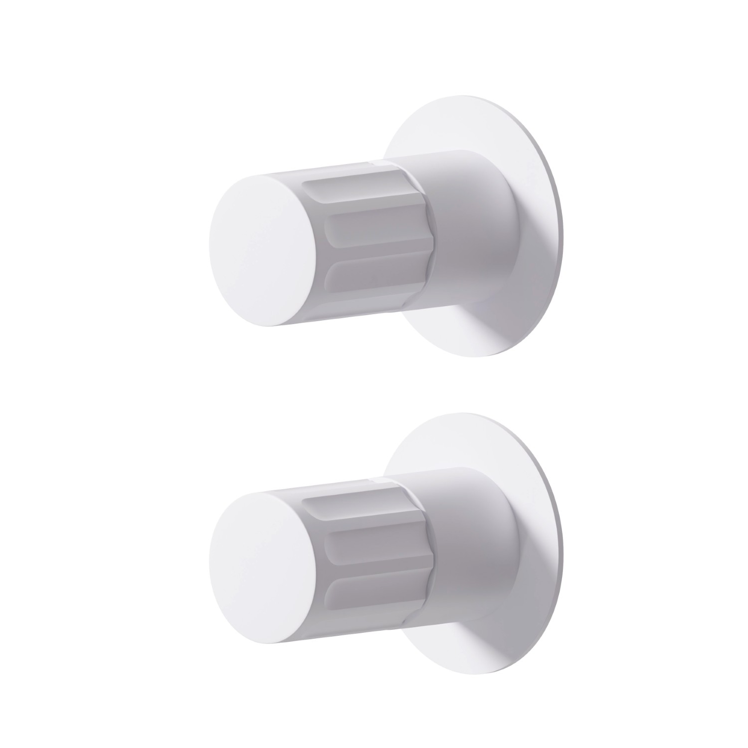 Single lever concealed mixer - finish Matt White