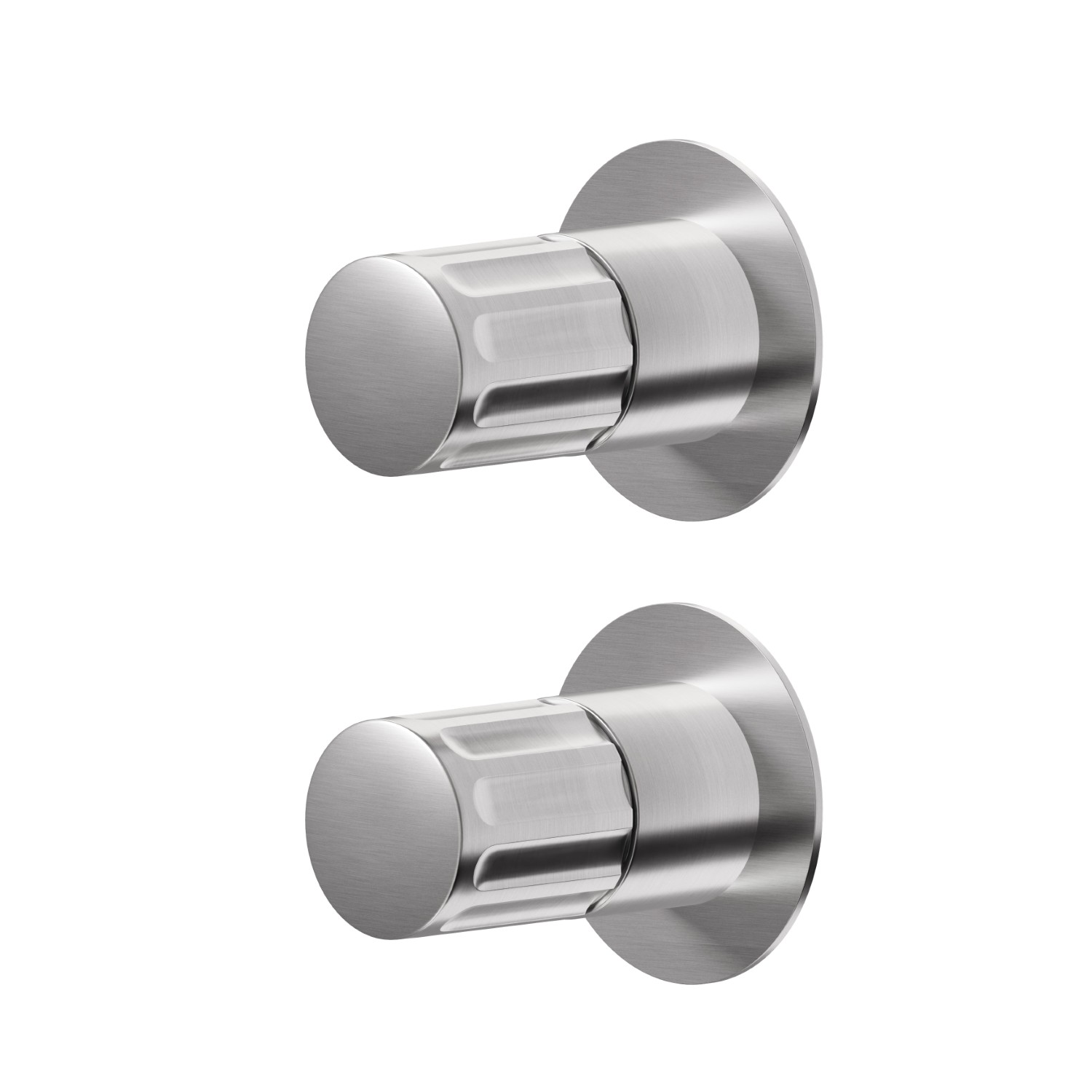 Single lever concealed mixer - finish PVD Brushed steel