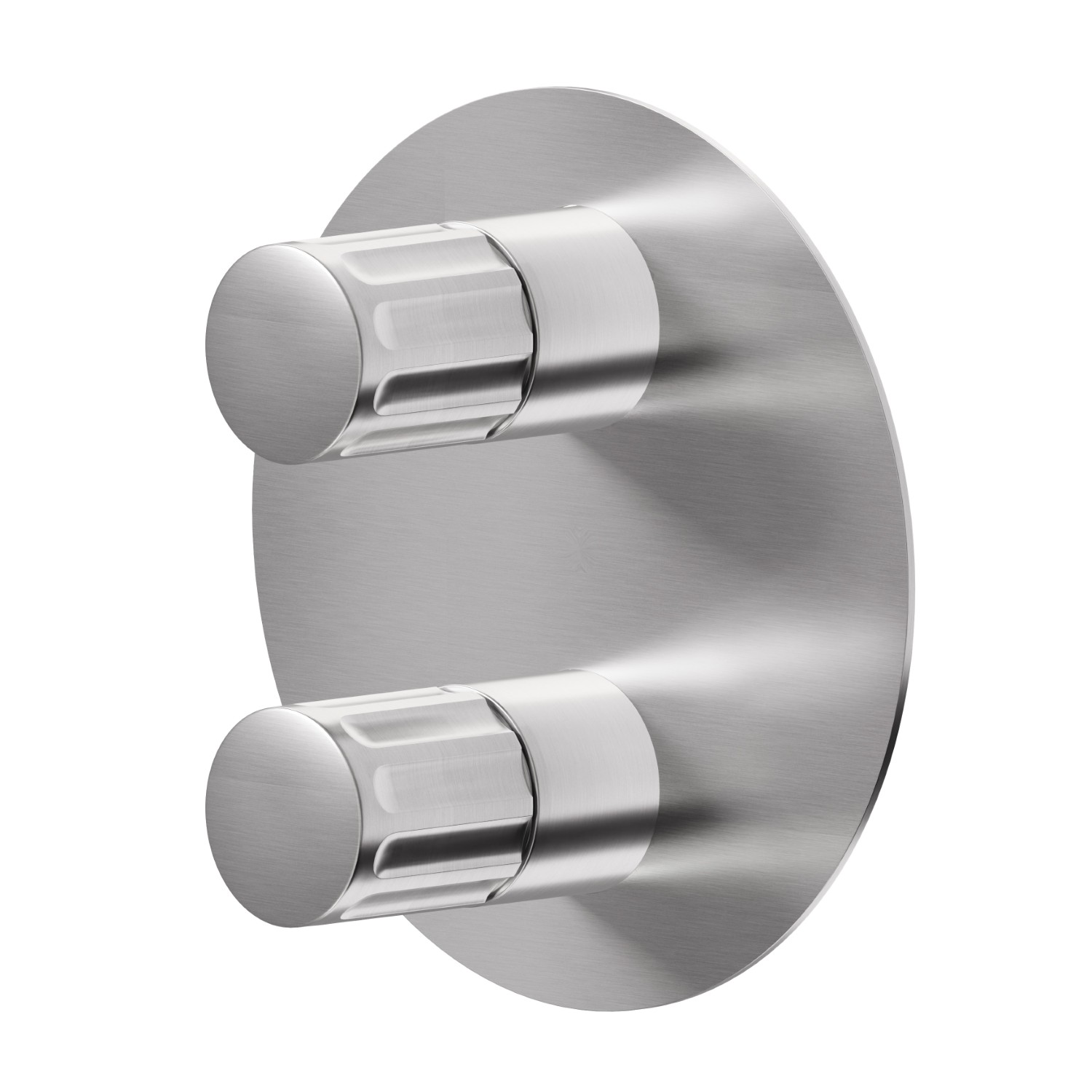 Single lever concealed mixer - finish PVD Brushed steel