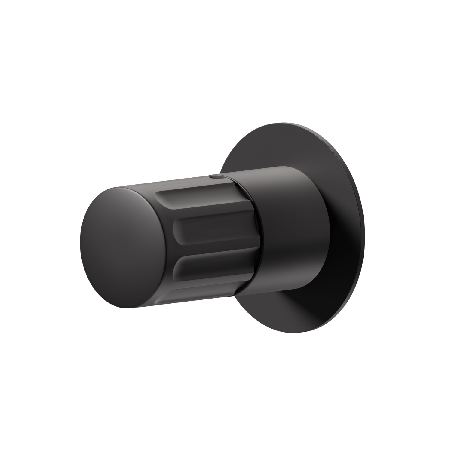 Single lever concealed mixer, to combine with a 3 ways out concealed diverter without stop. External part - finish Matt Black
