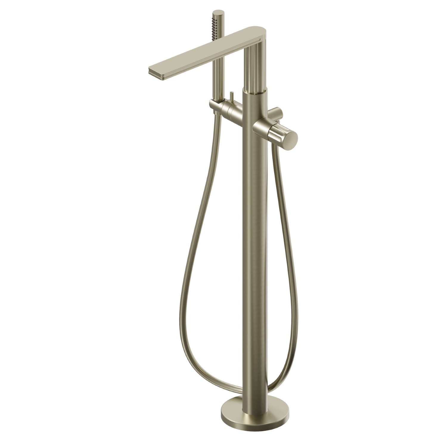 Floor mounted bath group - finish PVD Brushed Pale Gold