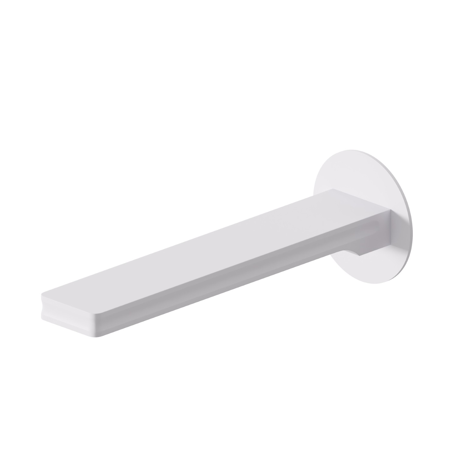 Wall spout for bath group with 1/2” connection - finish Matt White