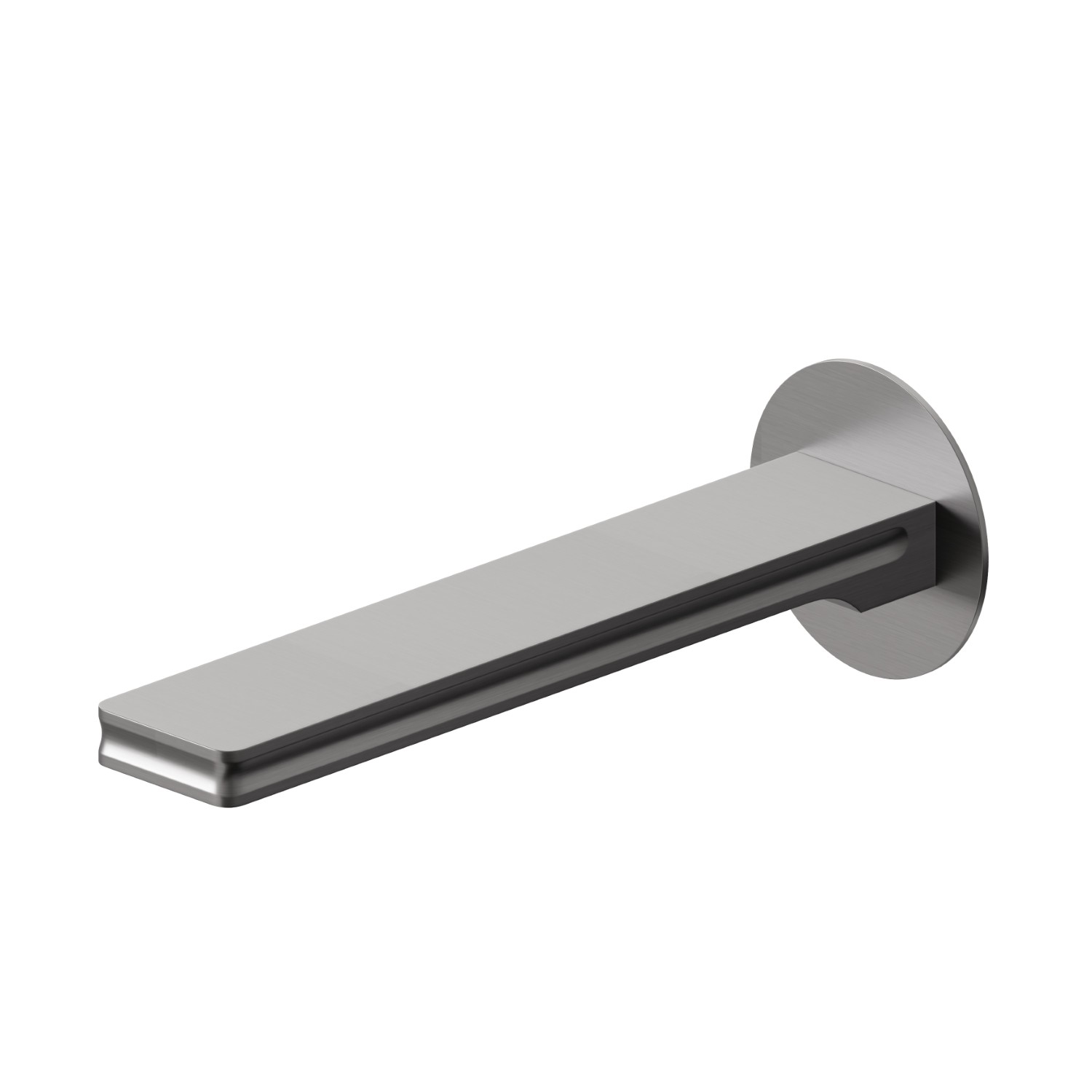 Wall spout for bath group with 1/2” connection - finish PVD Brushed Gun Metal