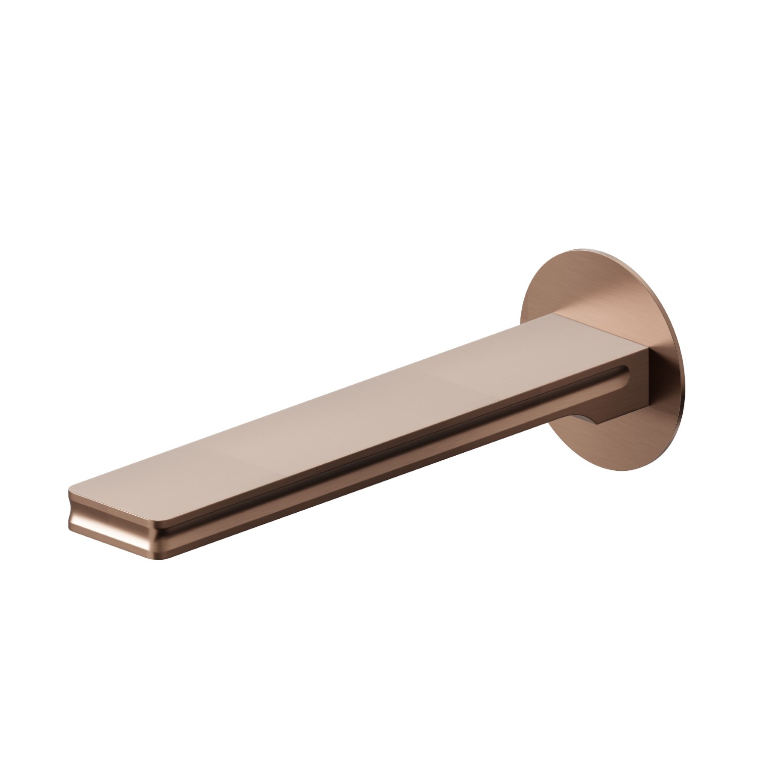 Wall spout for bath group with 1/2” connection - finish PVD Brushed Copper Bronze