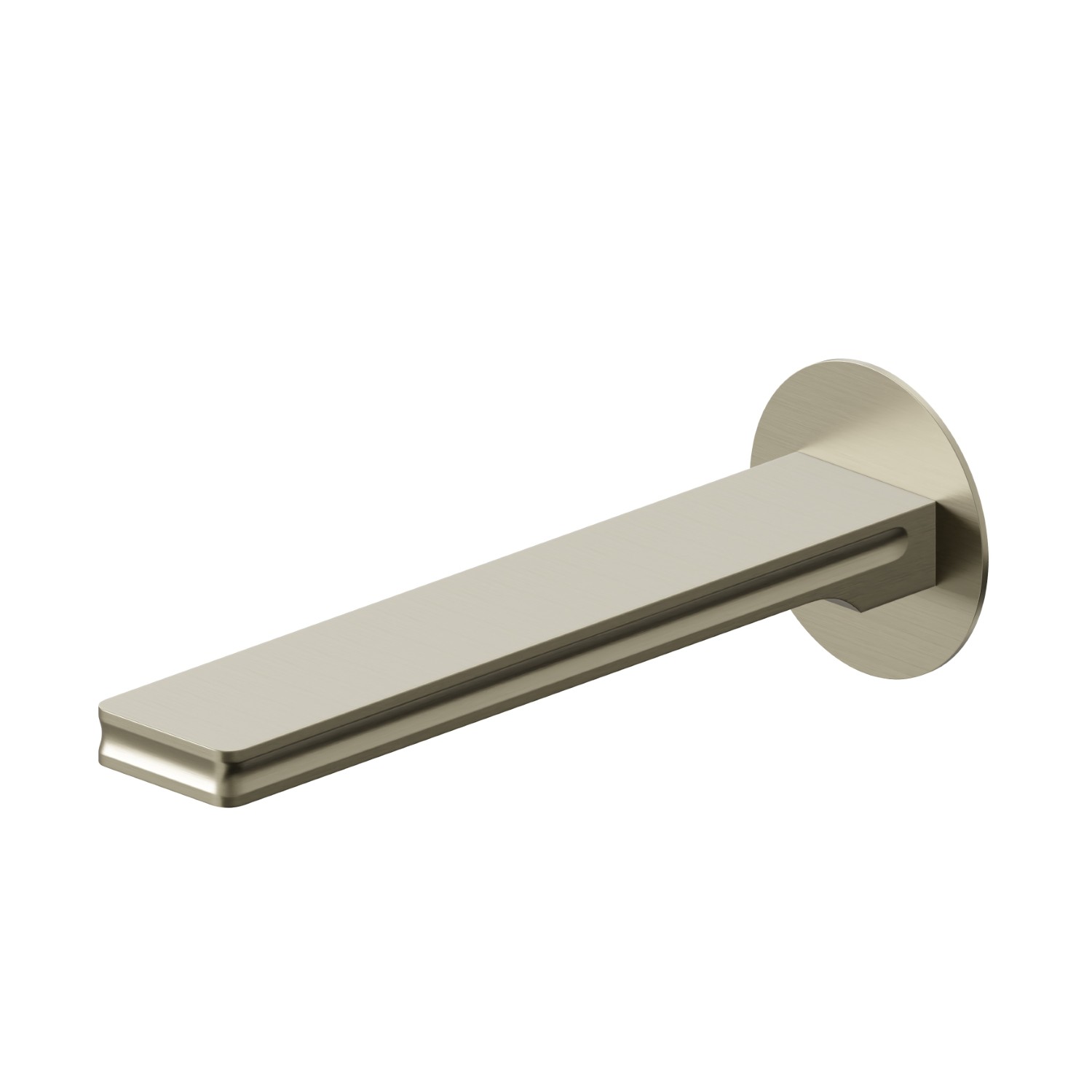 Wall spout for bath group with 1/2” connection - finish PVD Brushed Pale Gold