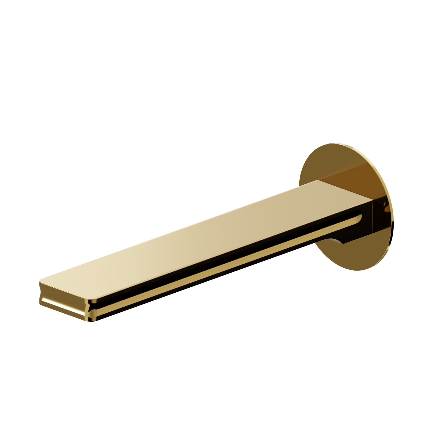 Wall spout for bath group with 1/2” connection - finish PVD Glossy Gold