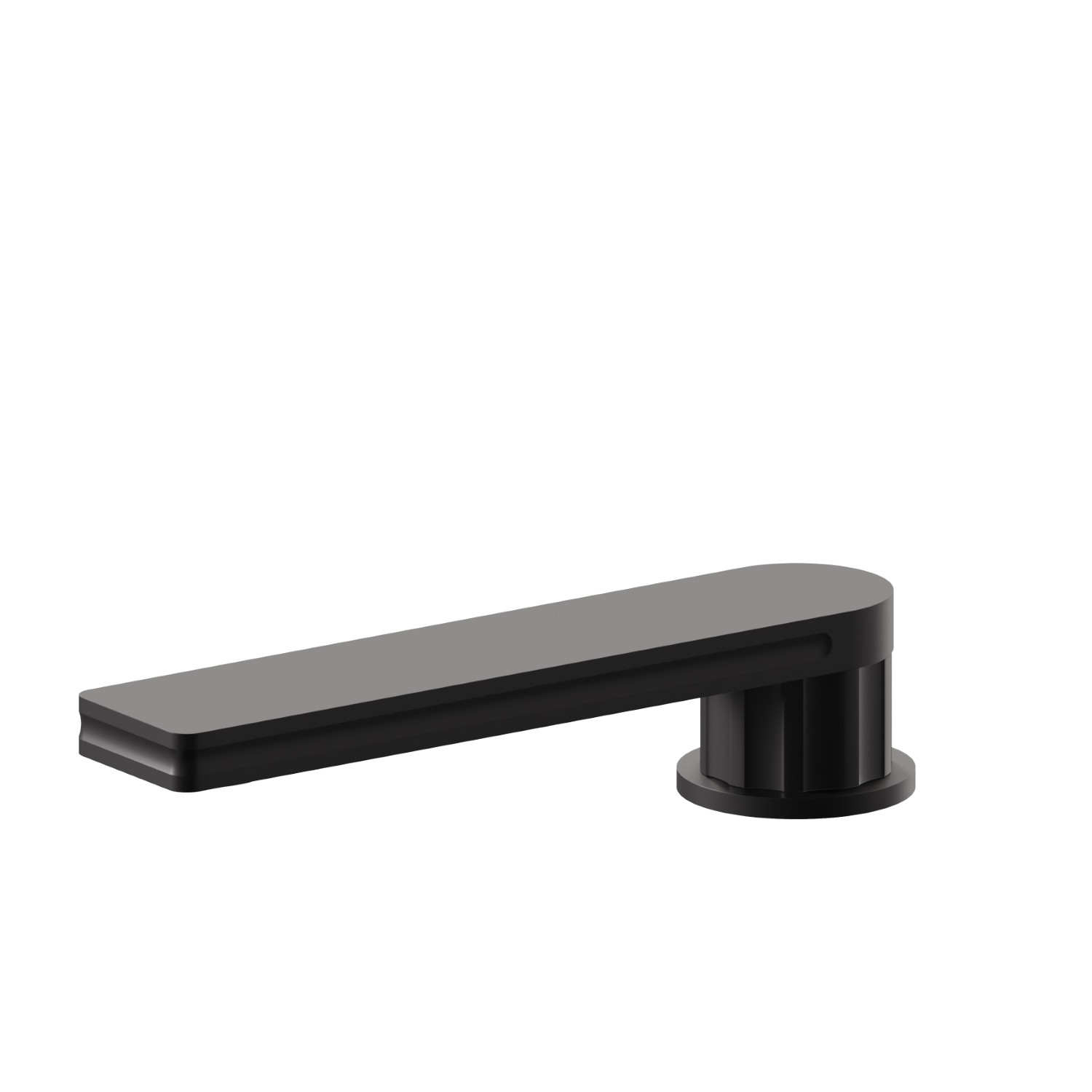 Deck-mounted spout - finish Matt Black