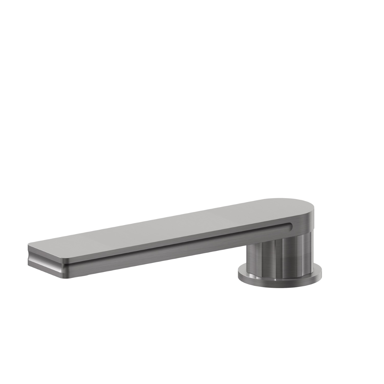 Deck-mounted spout - finish PVD Brushed Gun Metal