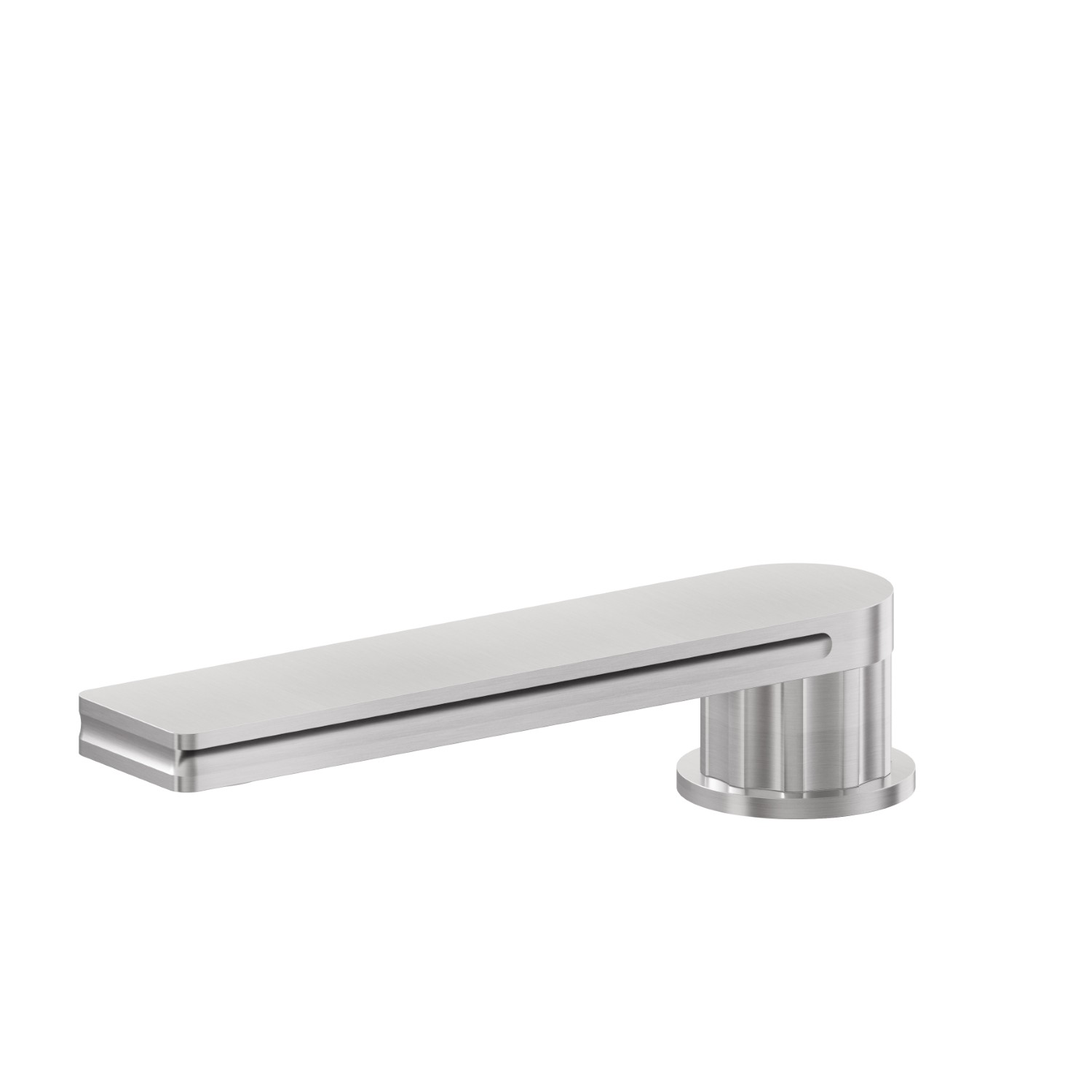 Deck-mounted spout - finish PVD Brushed steel