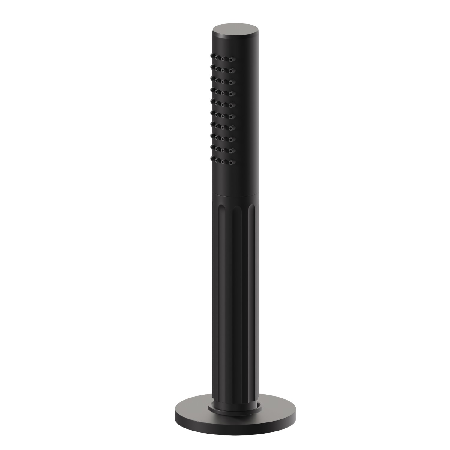 Set doccetta completo per bordo vasca - finitura Nero opaco