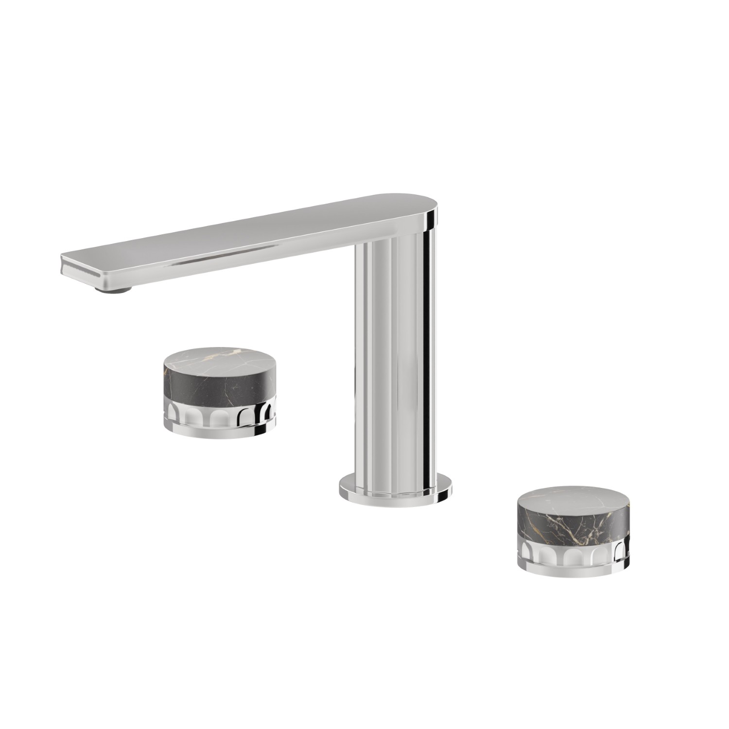 3-hole basin group. 1/2” T piece - finish Chrome