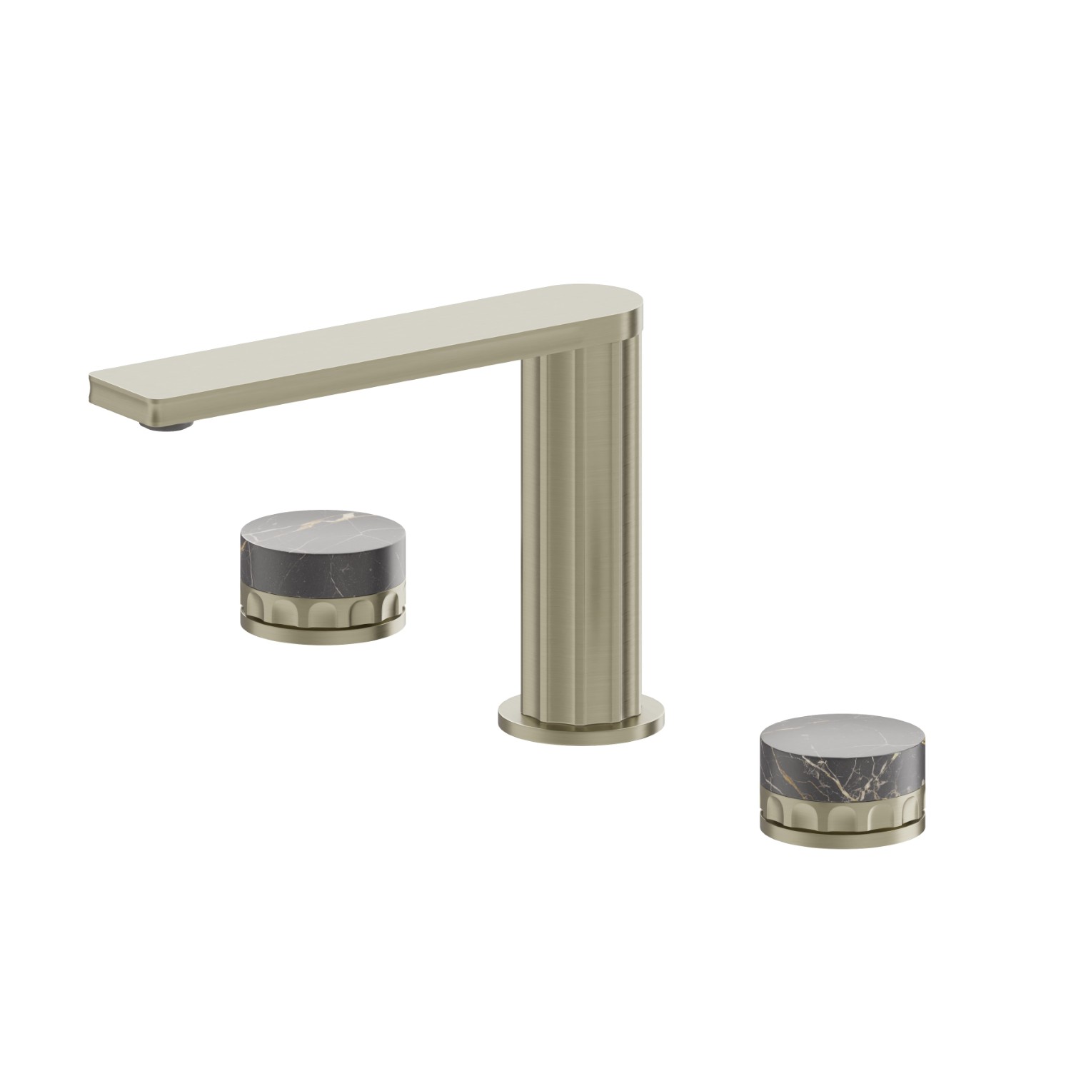 3-hole basin group. 1/2” T piece - finish PVD Brushed Pale Gold