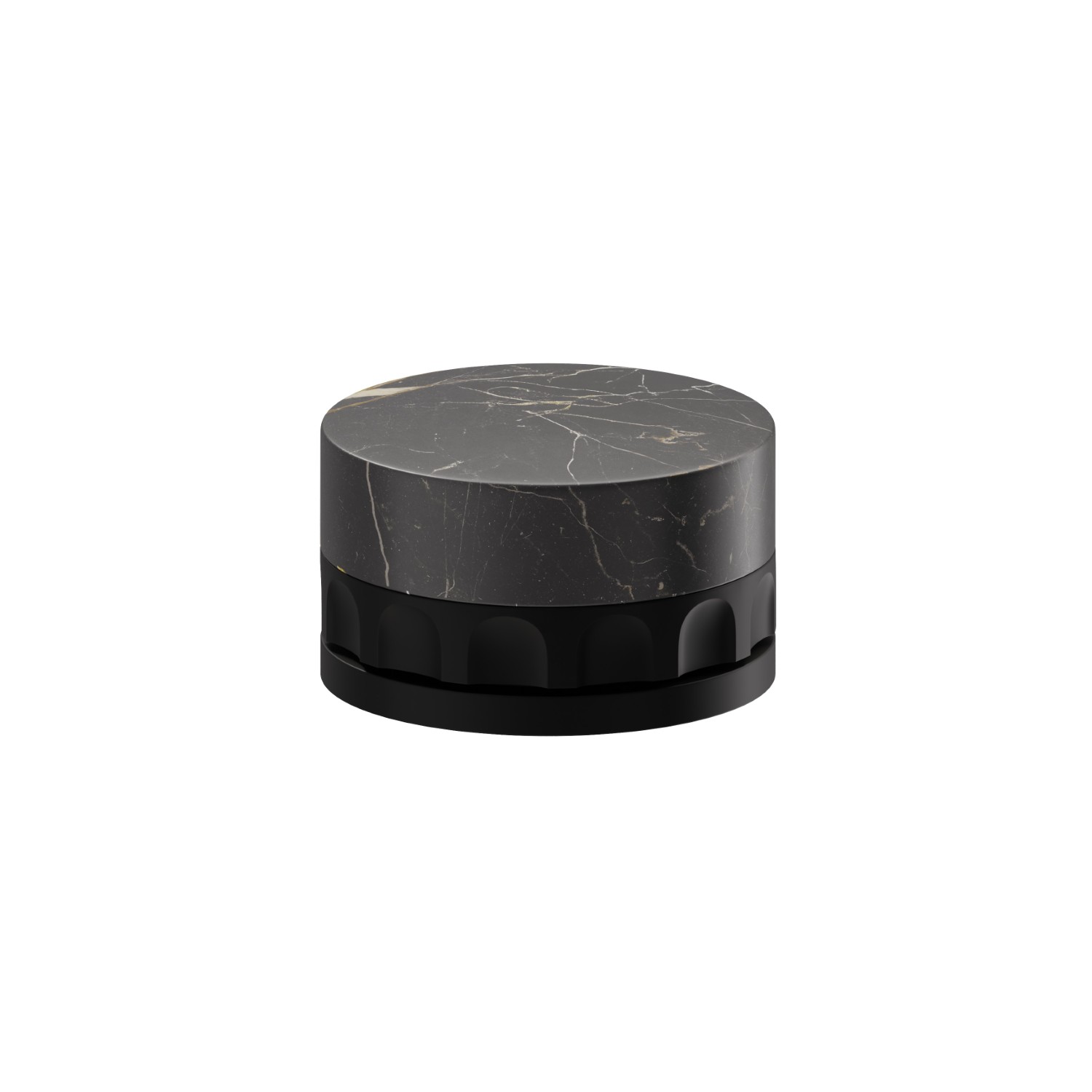 Single lever deck-mounted washbasin control - finish Matt Black