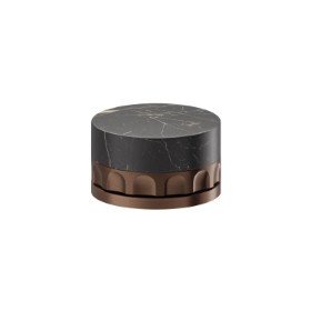 Single lever deck-mounted washbasin control - finish PVD Brushed Copper Bronze