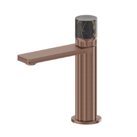 Single lever basin mixer - finish PVD Brushed Copper Bronze