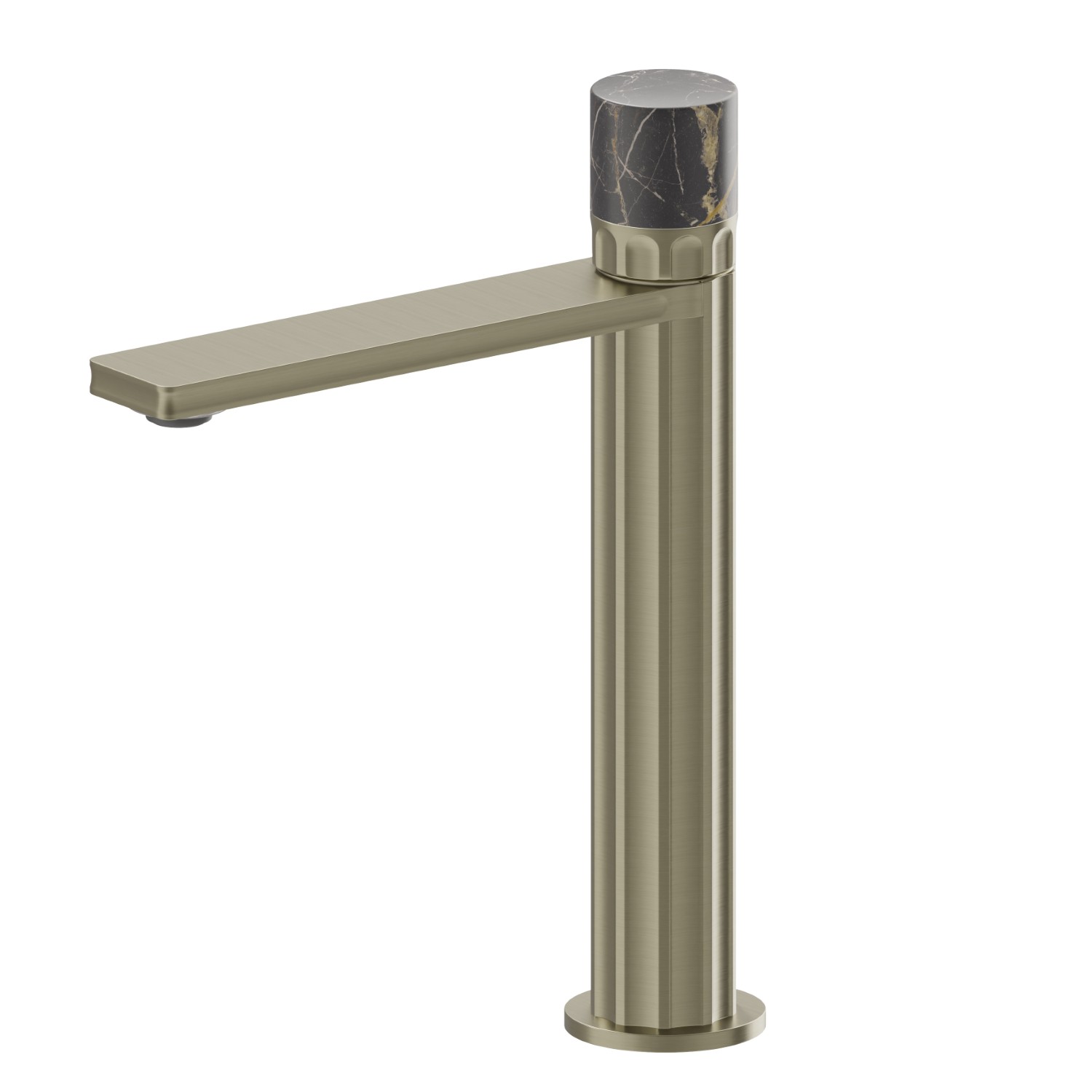 Single lever mixer, medium version for above counter basin - finish PVD Brushed Pale Gold