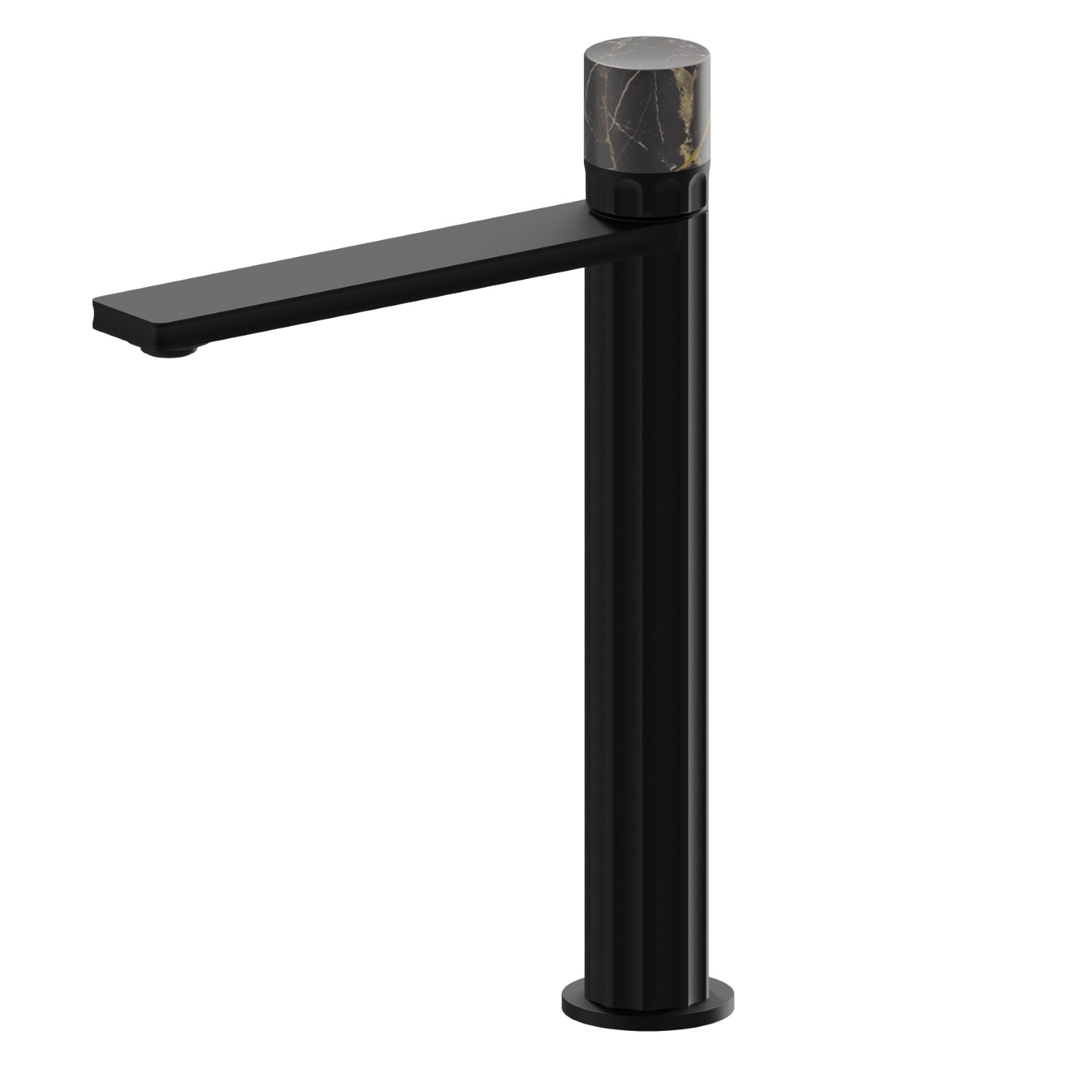 Mitigeur lavabo pour vasque à poser. Version haute - finition Matt Black