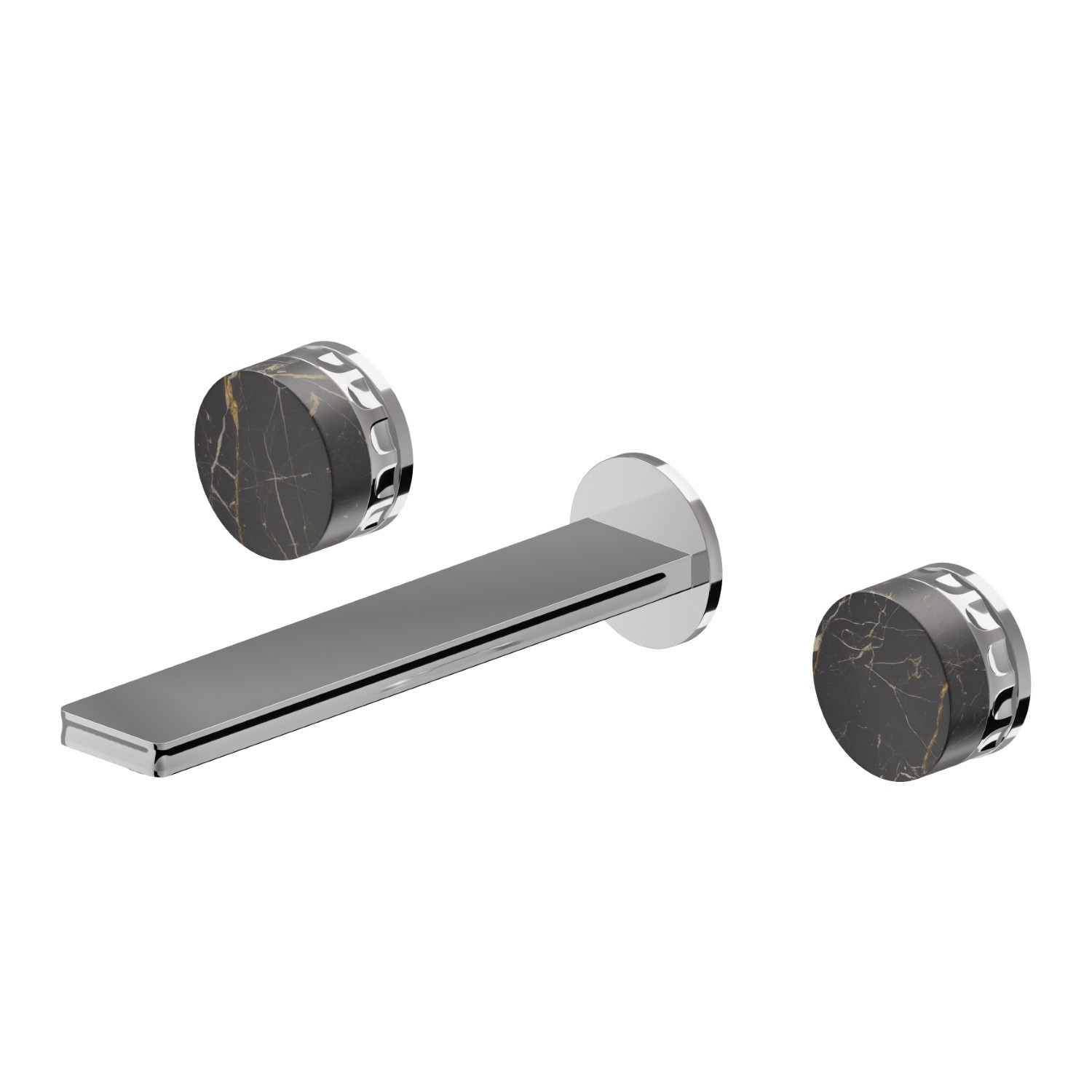 3-hole wall-mounted washbasin group - finish Chrome