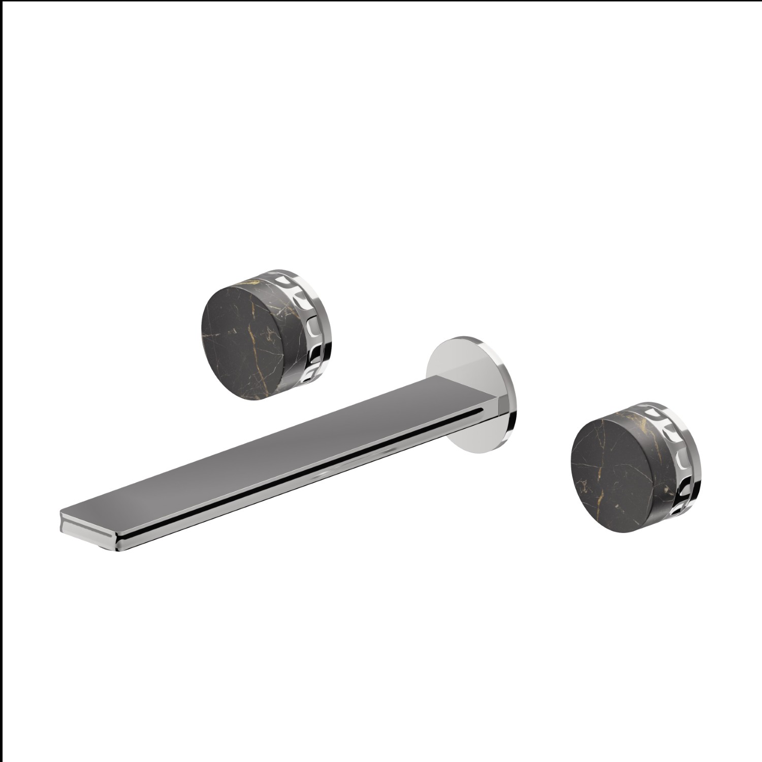 3-hole wall-mounted washbasin group - finish Chrome