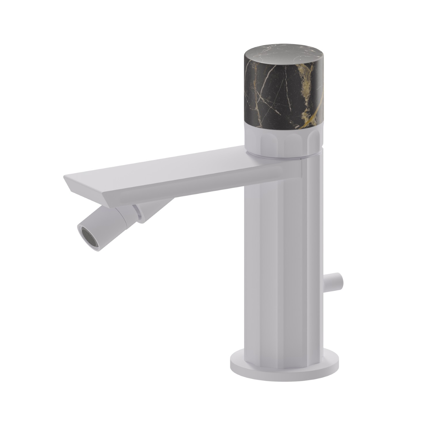 Miscelatore monocomando per bidet - finitura Bianco opaco