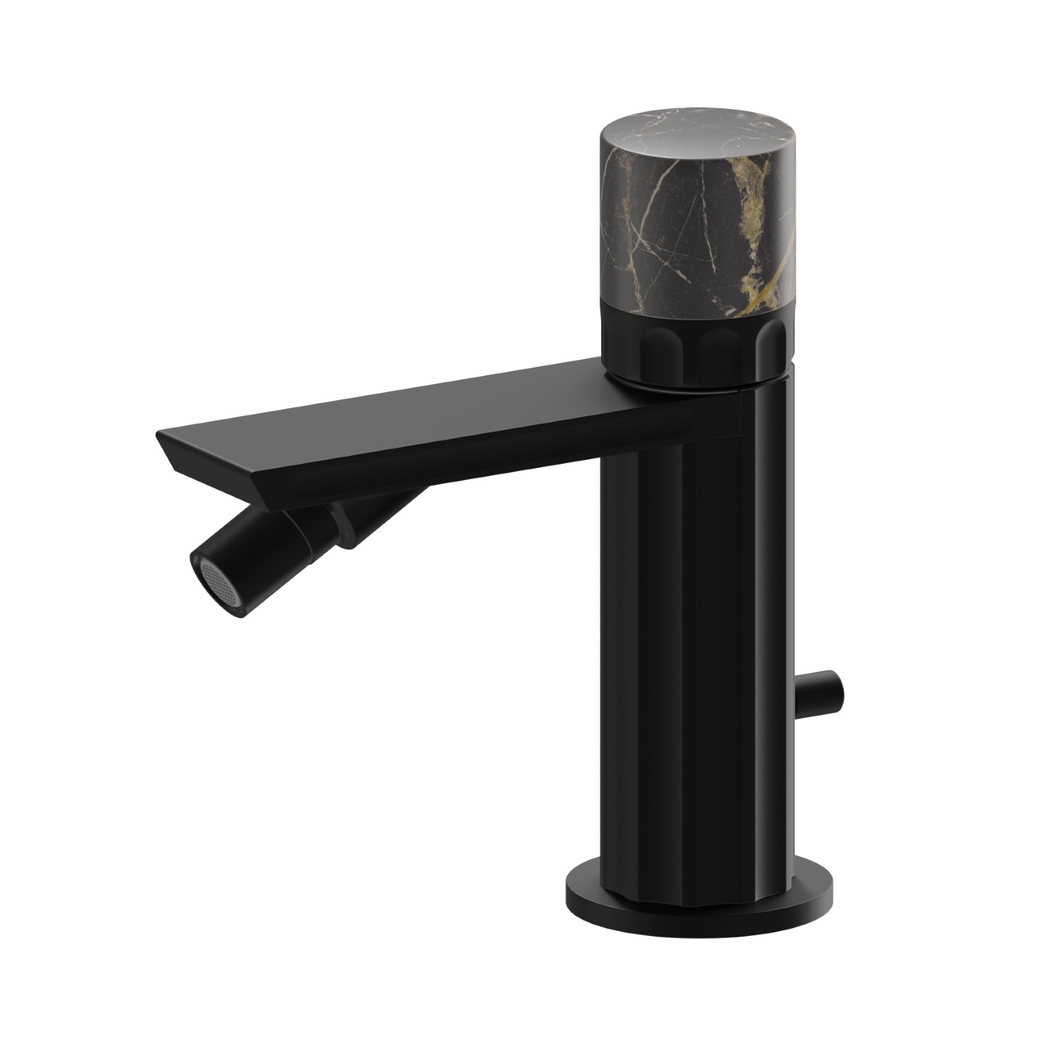 Miscelatore monocomando per bidet - finitura Nero opaco