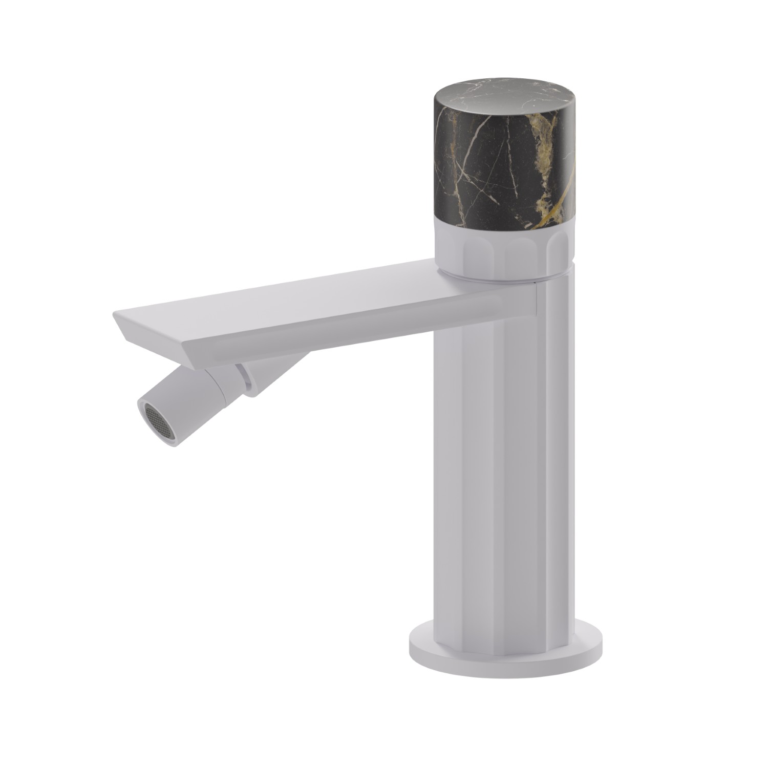 Miscelatore monocomando per bidet - finitura Bianco opaco