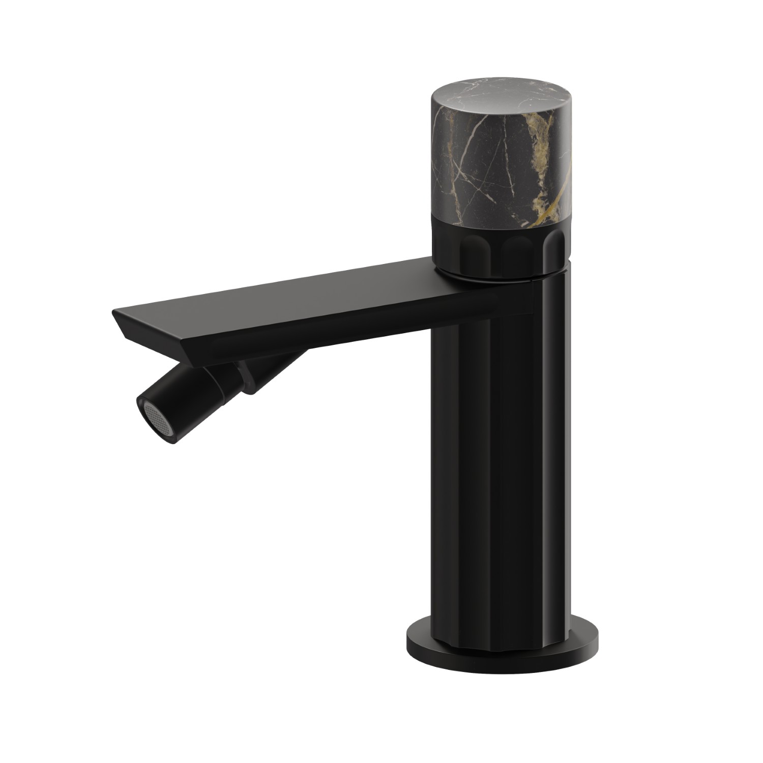 Miscelatore monocomando per bidet - finitura Nero opaco