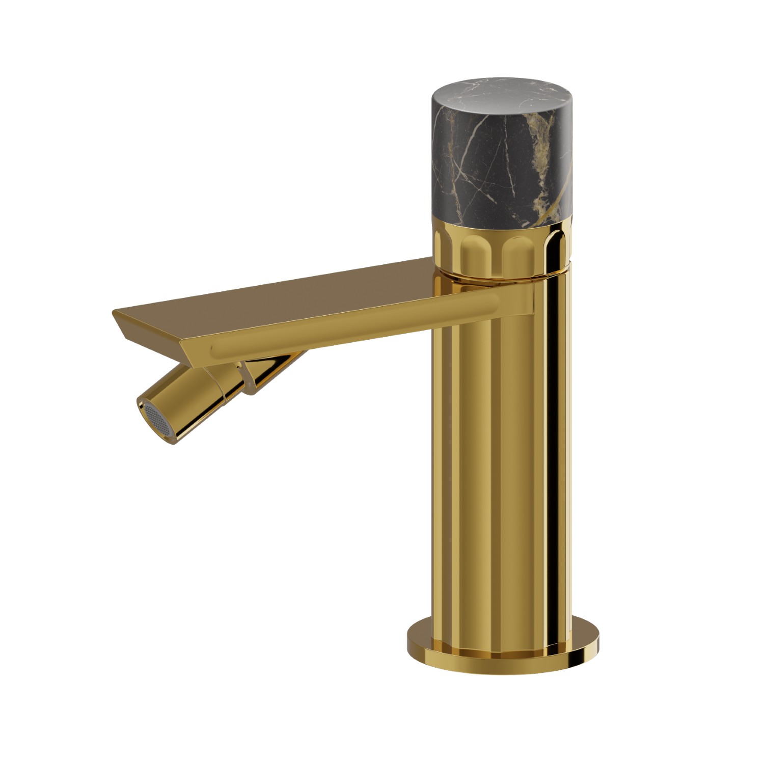 Single lever bidet mixer basin group - finish PVD Glossy Gold