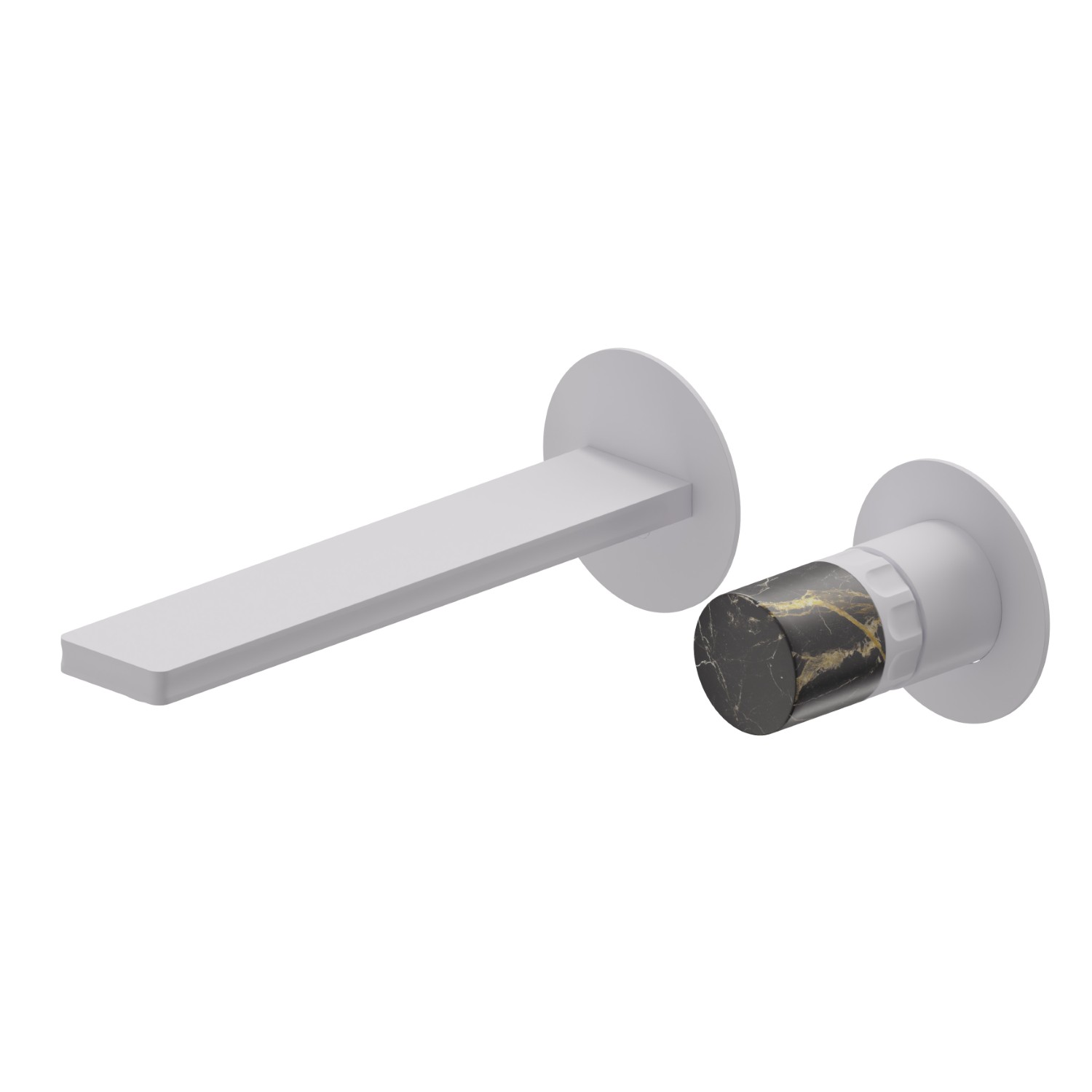 2-hole wall-mounted washbasin group - finish Matt White