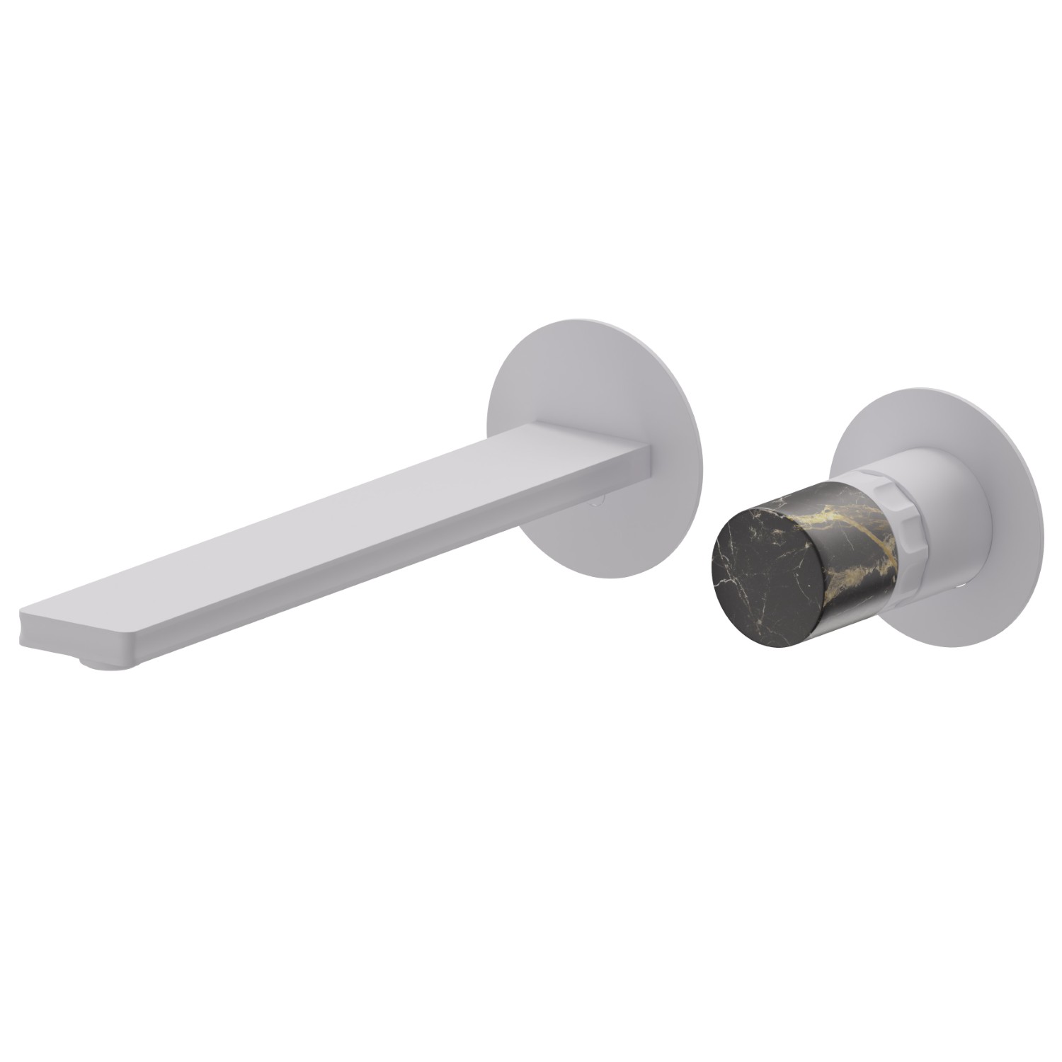 2-hole wall-mounted washbasin group - finish Matt White