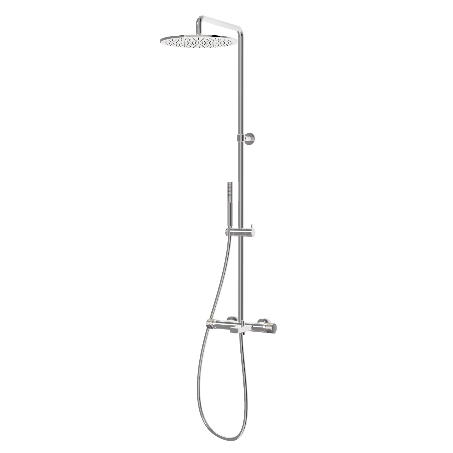 Colonna vasca corpo freddo. - finitura Cromo